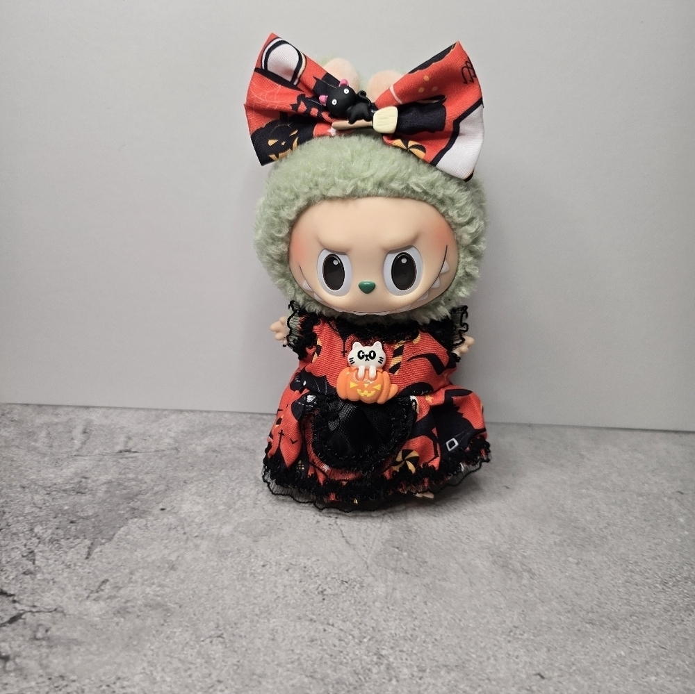 Halloween Labubu Costume with Hair Bow